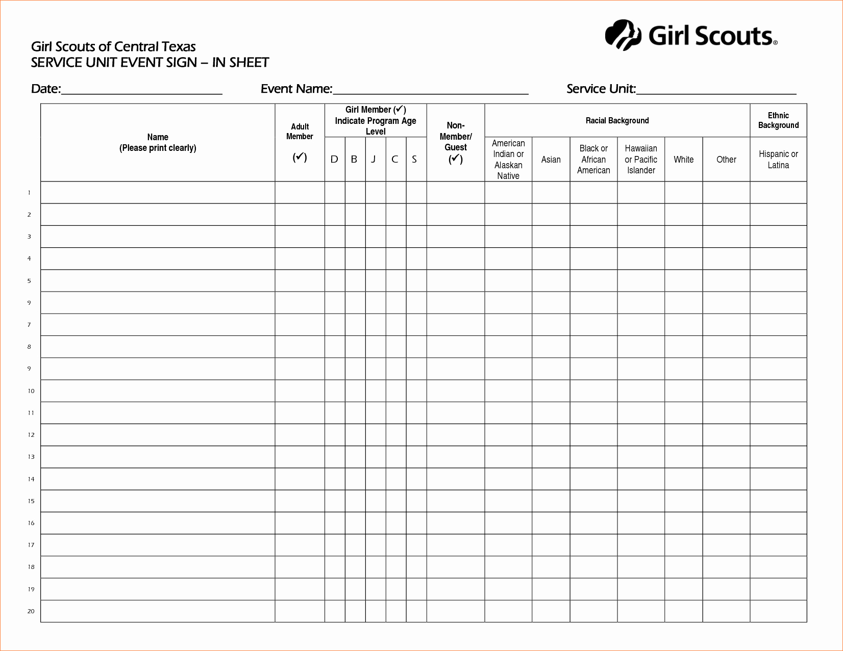 Event Sign In Sheet Template Luxury 5 event Sign In Sheet Template