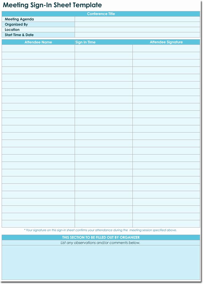Event Sign In Sheet Template New 20 Sign In Sheet Templates for Visitors Employees Class