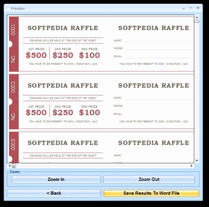 Event Ticket Template Word Elegant Numbering Raffle Tickets In Microsoft Word