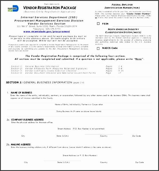 event vendor registration form template