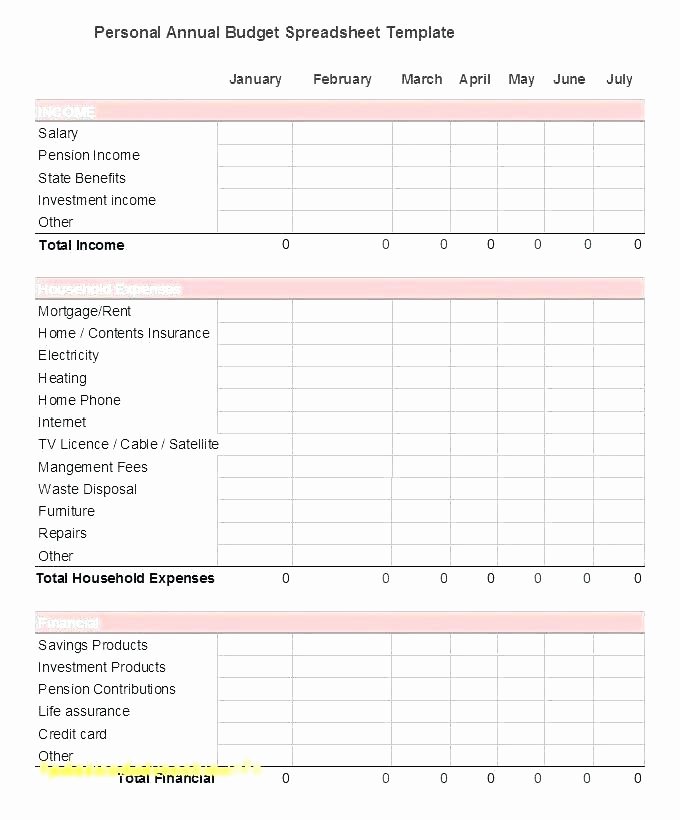 Excel Annual Budget Template New Simple Expenses Spreadsheet Monthly and Yearly Bud