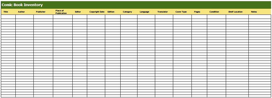 Excel Book Inventory Template Beautiful 9 Free Sample Booklist Templates Printable Samples