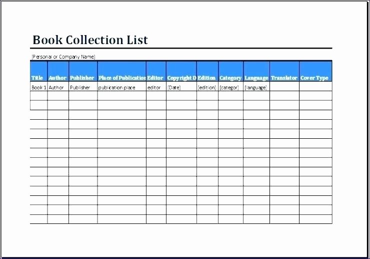 Excel Book Inventory Template Beautiful Book Inventory Template Property Inventory Template 5 Free