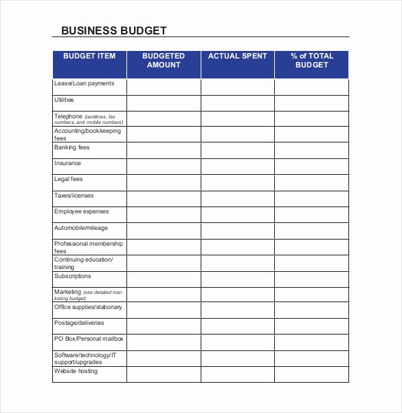 Excel Business Budget Template Fresh 13 Sample Business Bud Templates Word Pdf Pages