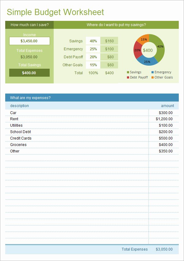 Excel Business Budget Template Inspirational Simple Bud Template 14 Download Free Documents In