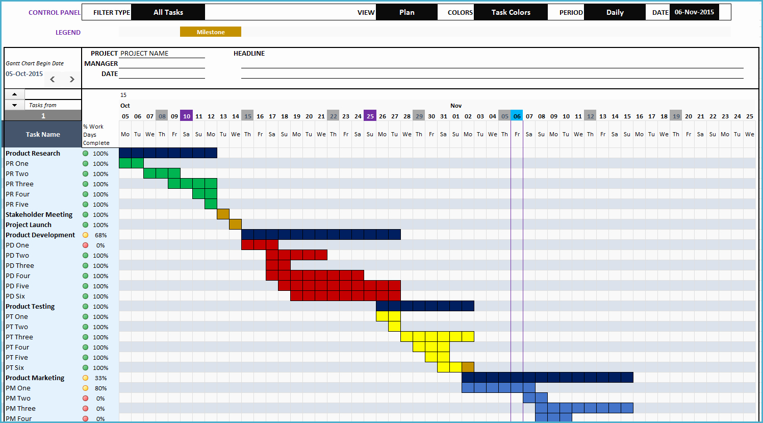 Excel Calendar Schedule Template Awesome Excel Calendar Gantt Chart Template