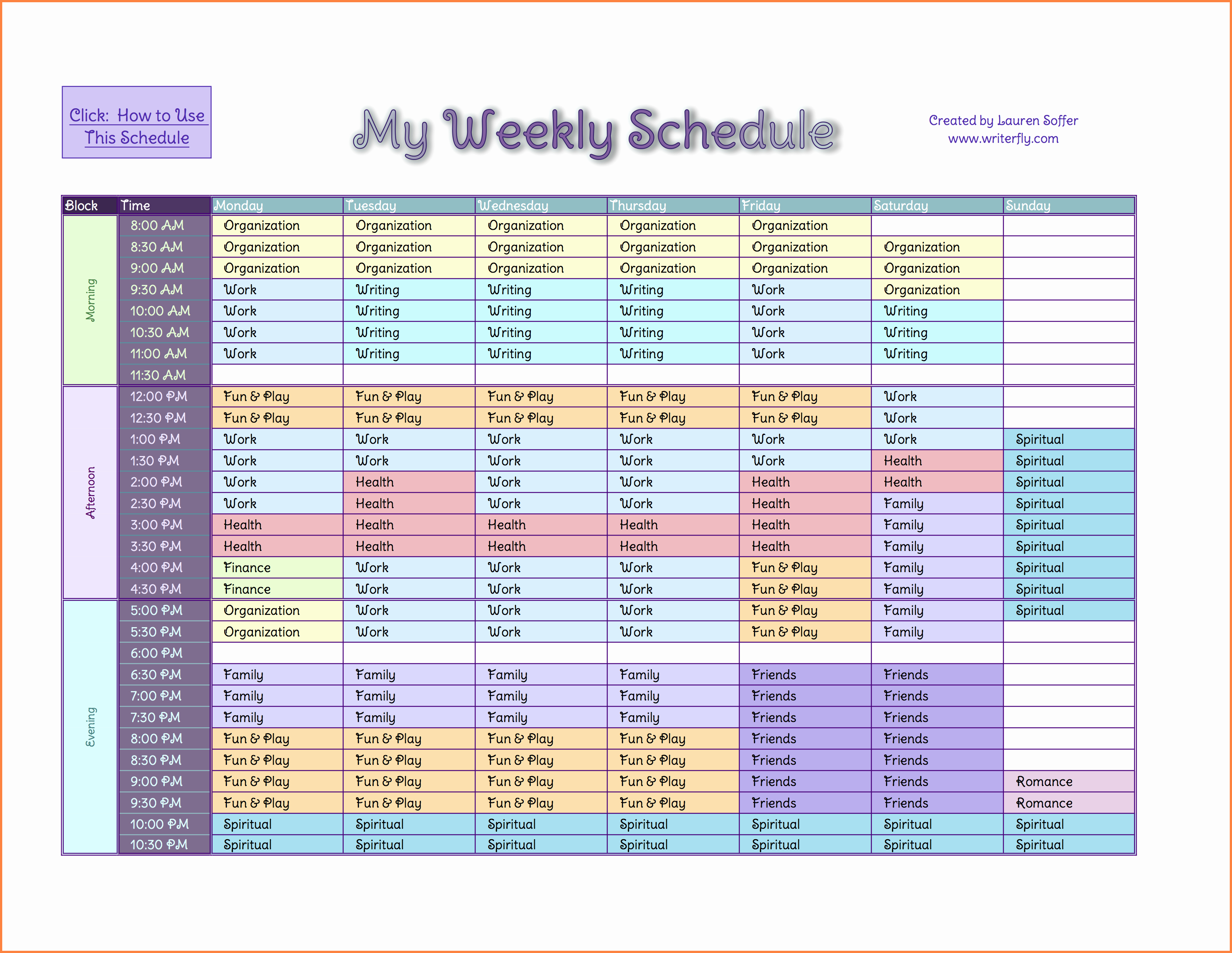 Excel Calendar Schedule Template Elegant Weekly Schedule Template Excel