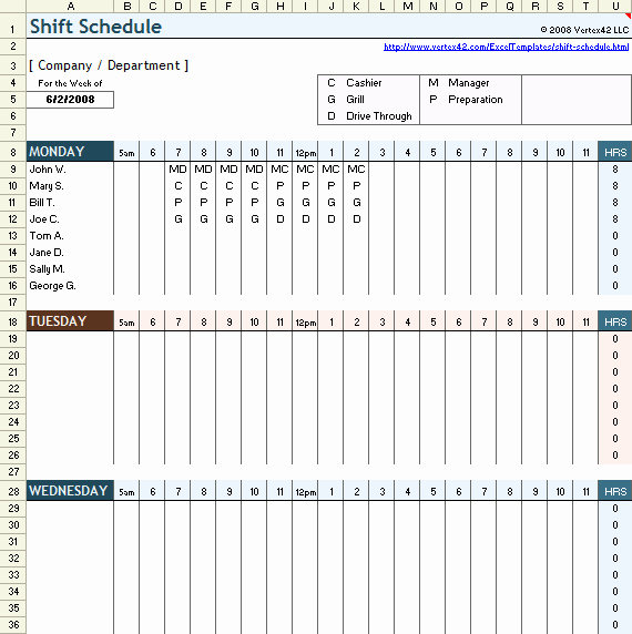 Excel Employee Shift Schedule Template Inspirational Shift Handover Template Excel