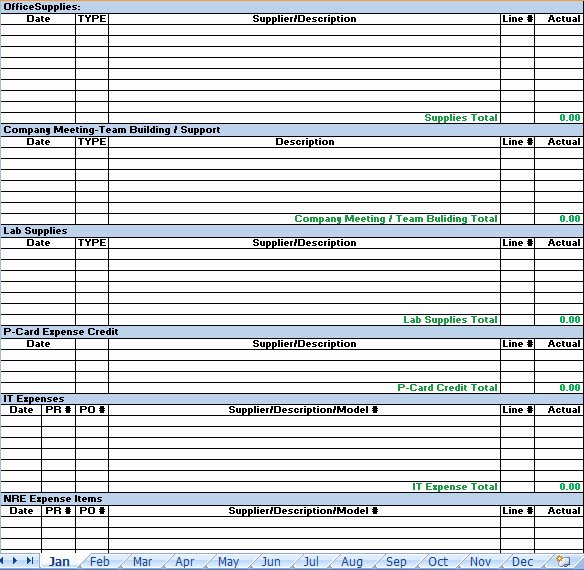 Excel Expense Report Template Awesome Business Expense Report Excel Template
