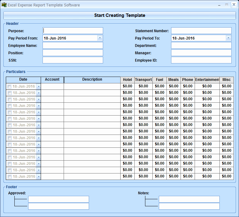 Excel Expense Report Template Lovely Excel Expense Report Template software