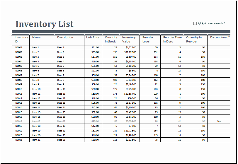 Excel Home Inventory Template Awesome Excel Inventory Sheets Templates