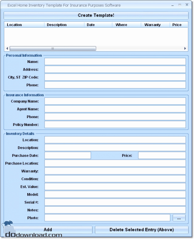 Excel Home Inventory Template Fresh Excel Home Inventory for Insurance Purposes Template