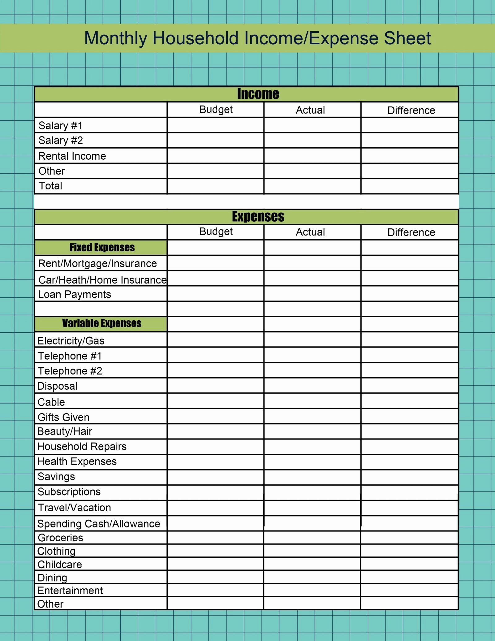 Excel Income and Expense Template New Rental Property In E and Expenset Investment Expenses