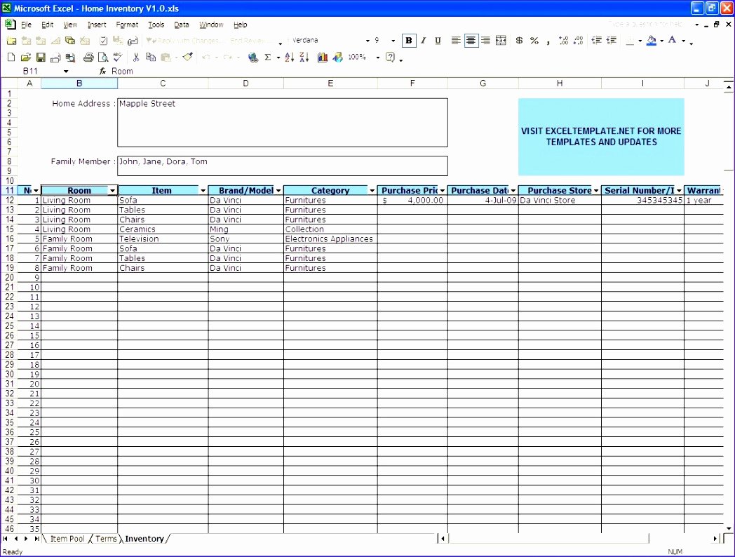 Excel Inventory Template with Pictures Beautiful 10 Inventory Excel Template Free Download Exceltemplates