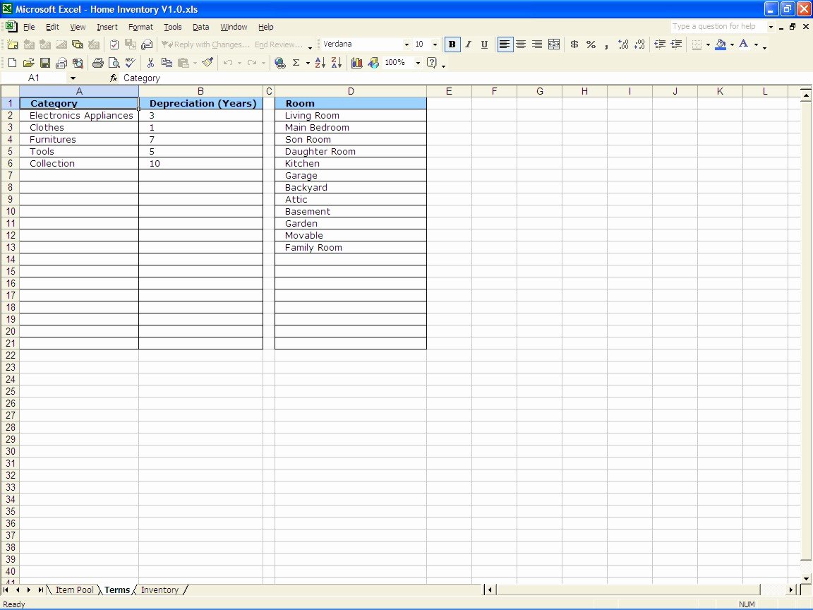 Excel Inventory Template with Pictures Inspirational Home Inventory