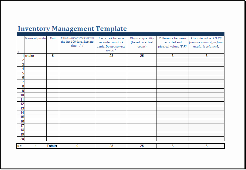 Excel Inventory Tracking Template Awesome Ms Excel Printable Inventory Management Template