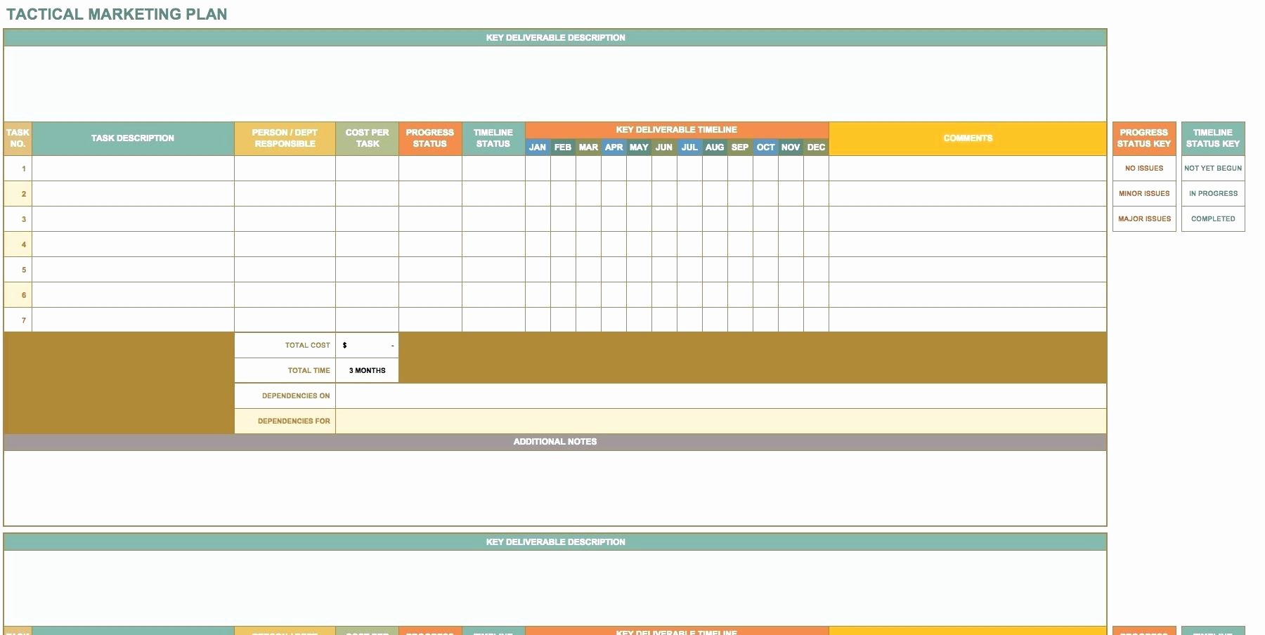 Excel Marketing Plan Template Elegant Monitoring Matrix Template