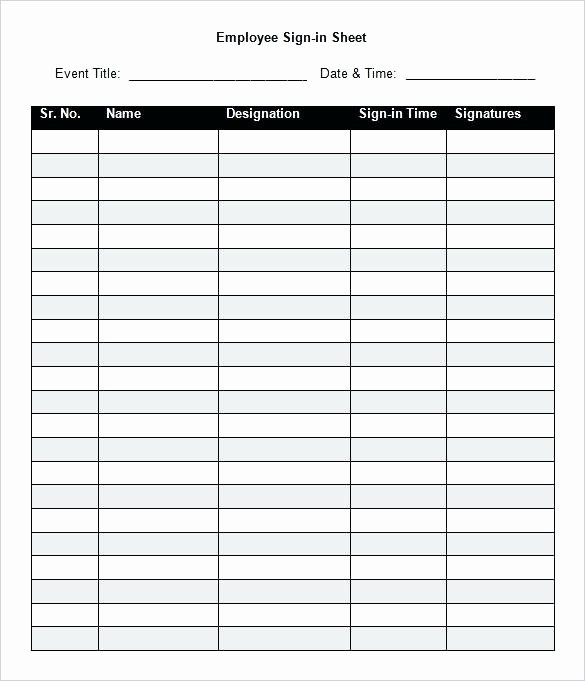 Excel Price Sheet Template Awesome Sign In Template Free Download Sheet – eventoscali