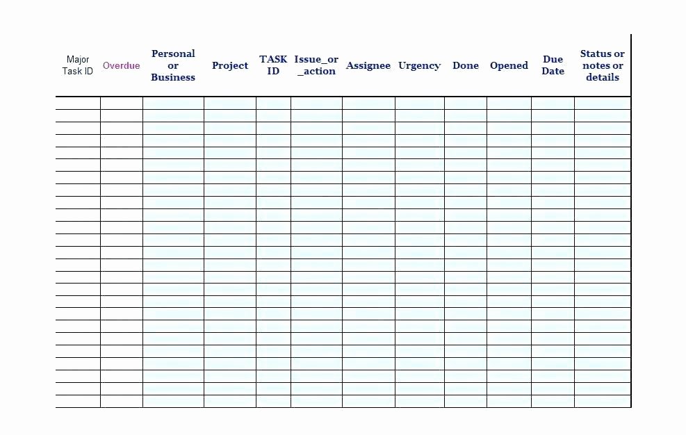 Excel Project Checklist Template Fresh Task assignment Template – Preinsta