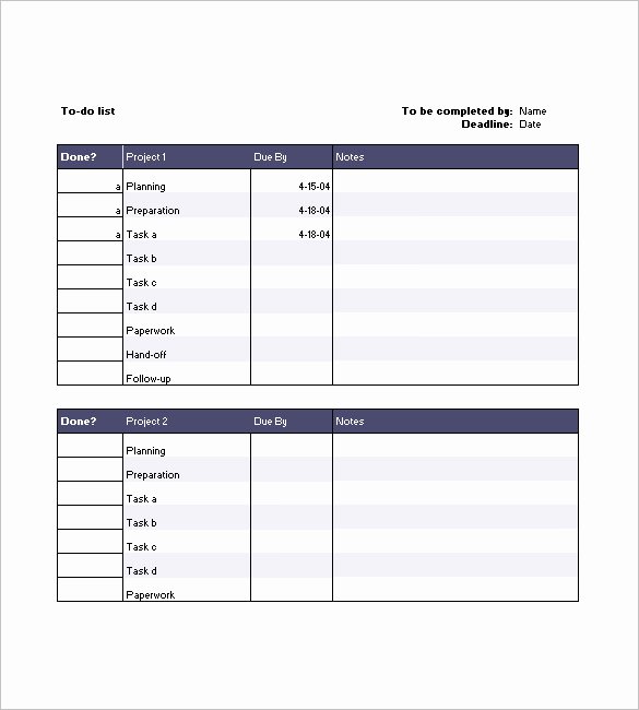 Excel Project Checklist Template Lovely 17 Project Template Doc Pdf Ppt
