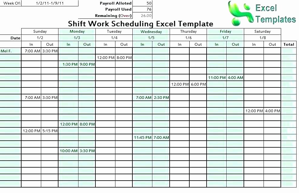 Excel Shift Schedule Template Awesome Rotating Schedules 3 Team Shift Pattern Examples Brochure