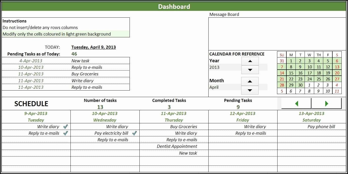 Excel Task Tracker Template Awesome Unique Free Excel Task Management Tracking Templates