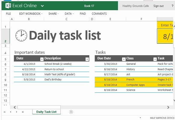 Excel Task Tracker Template Best Of Daily Task List Template for Excel