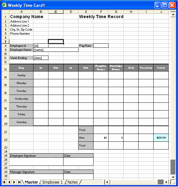 Excel Time Card Template Beautiful How to Make Timecard In Excel Free Excel Tutorial How to