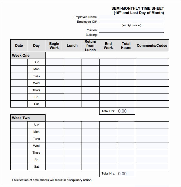 Excel Time Card Template New Time Card Excel Template Free Timesheet 1a09 Your Mom