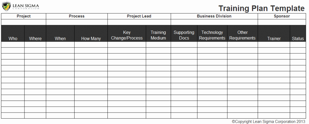 Excel Training Schedule Template Fresh Employee Training Plan Excel Template Staff Training