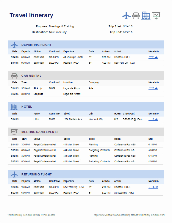 Excel Travel Itinerary Template Best Of Travel Itinerary Template