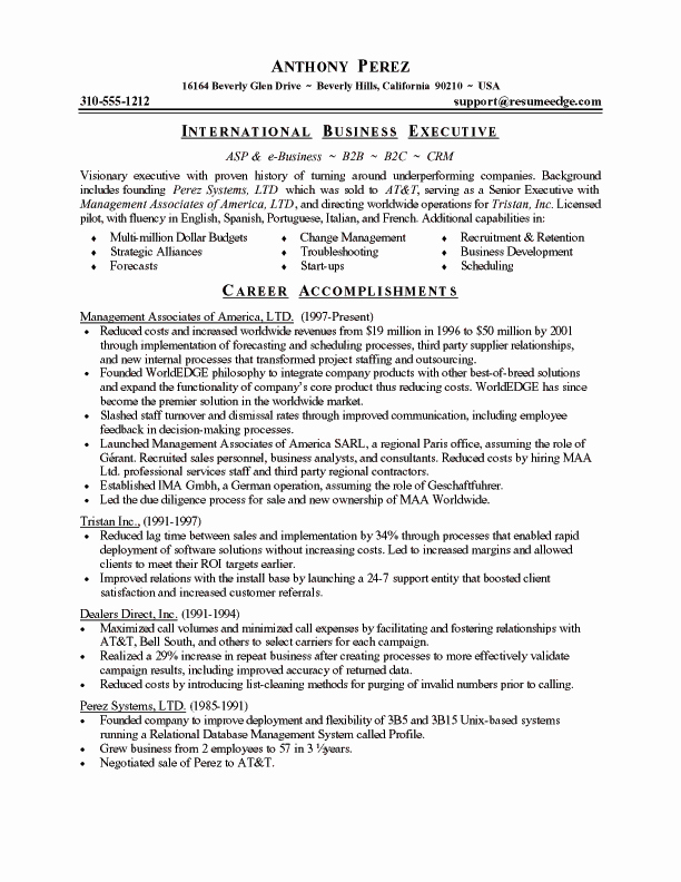 Executive Hybrid Resume Template Best Of 13 Business Administration Resumes Bud Template Letter