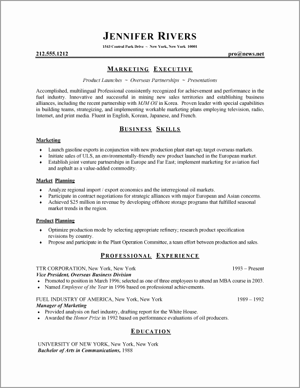 Executive Hybrid Resume Template New Resume formats Jobscan