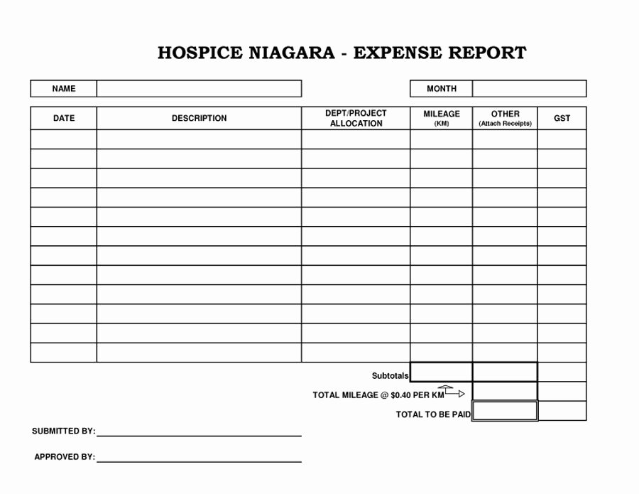Expense Report form Template Beautiful Great Free Expense Report Template S Free Expense