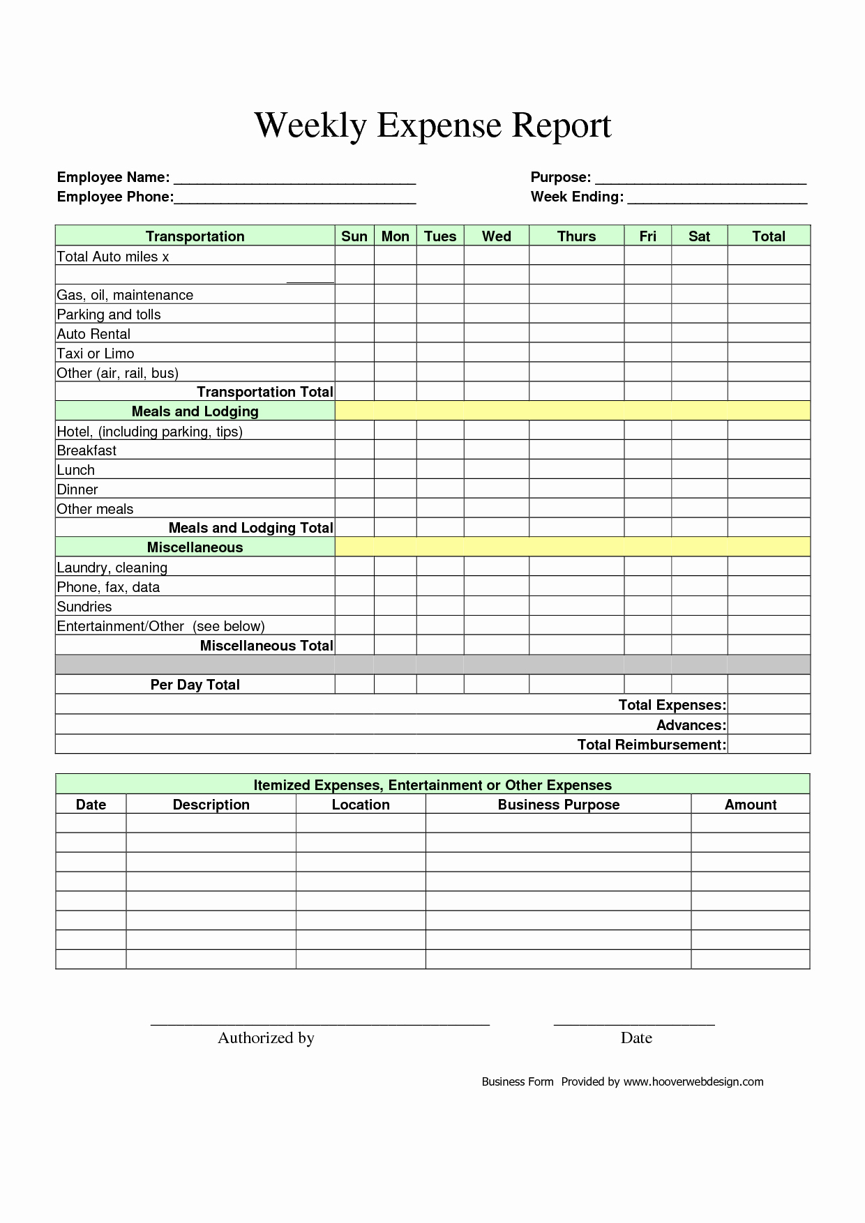 Expense Report form Template Fresh Blank Expense Report Portablegasgrillweber