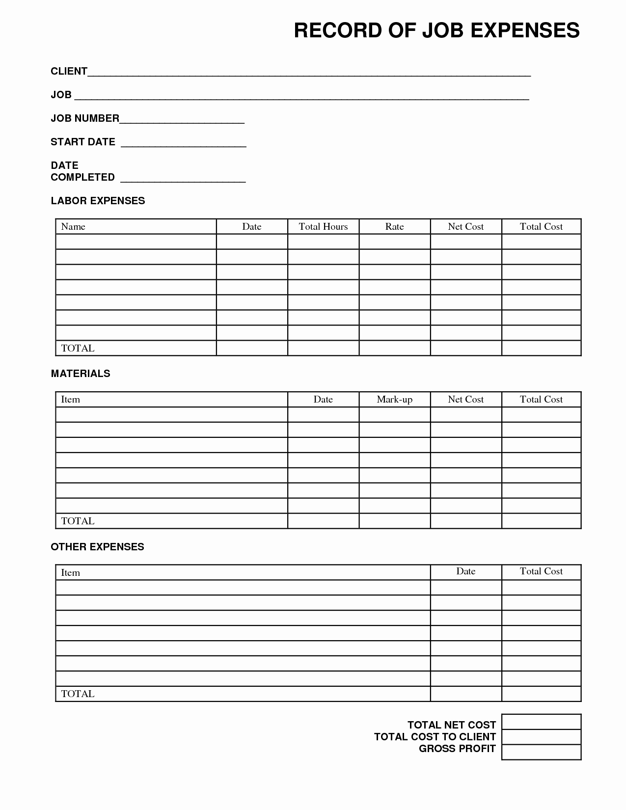 Expense Report form Template Luxury Generic Expense Report Portablegasgrillweber