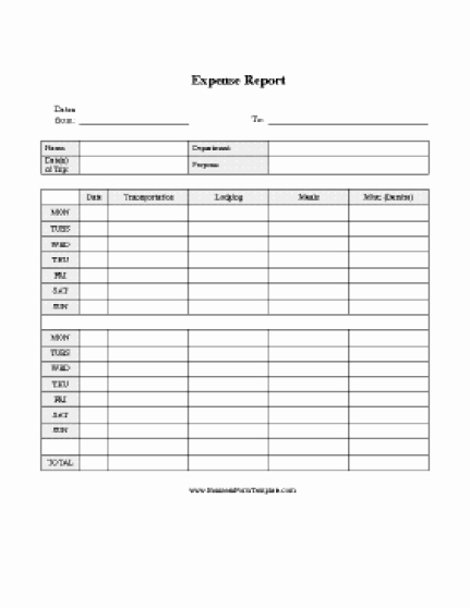 Expense Report Template Word Beautiful 10 Expense Report Templates Word Excel Pdf formats