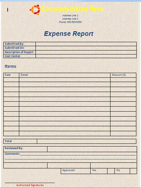 Expense Report Template Word Elegant Microsoft Word Templates Free Expense Report Template