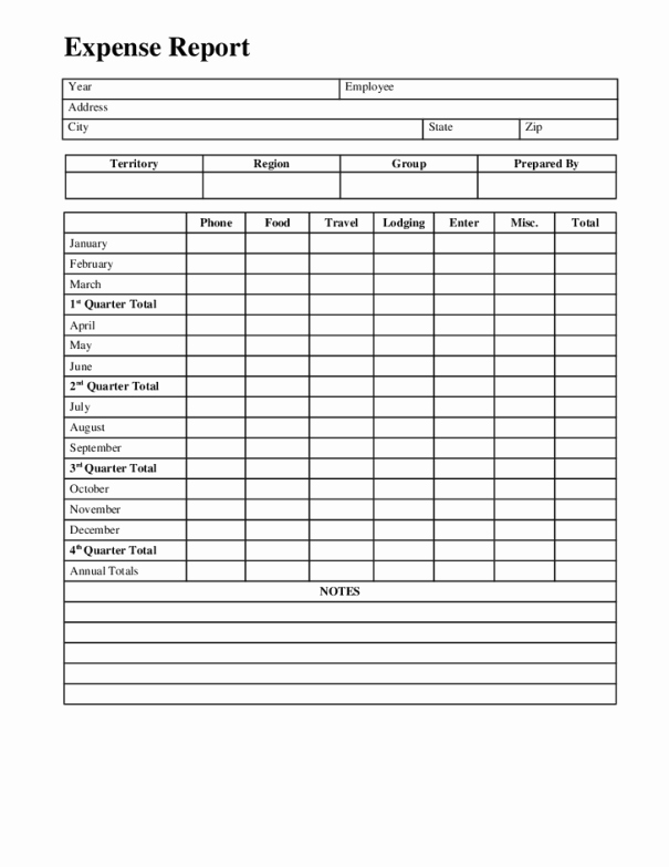 Expense Report Template Word Fresh 10 Expense Report Templates Word Excel Pdf formats