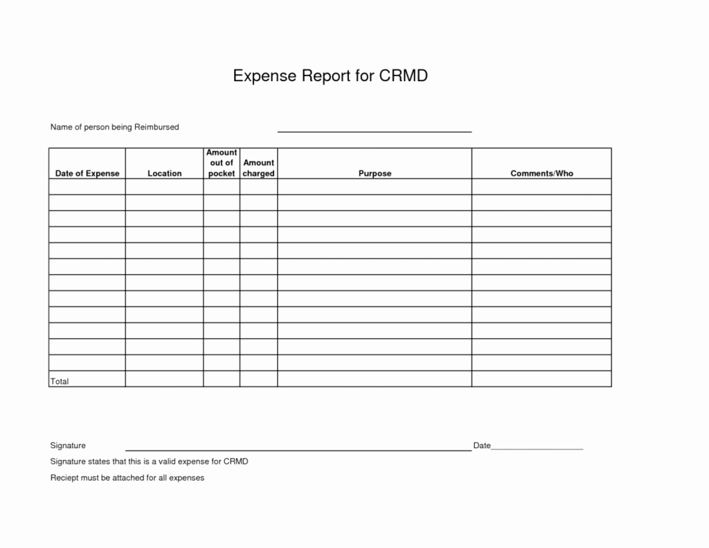 Expense Report Template Word Inspirational Blank Expense Report Mughals