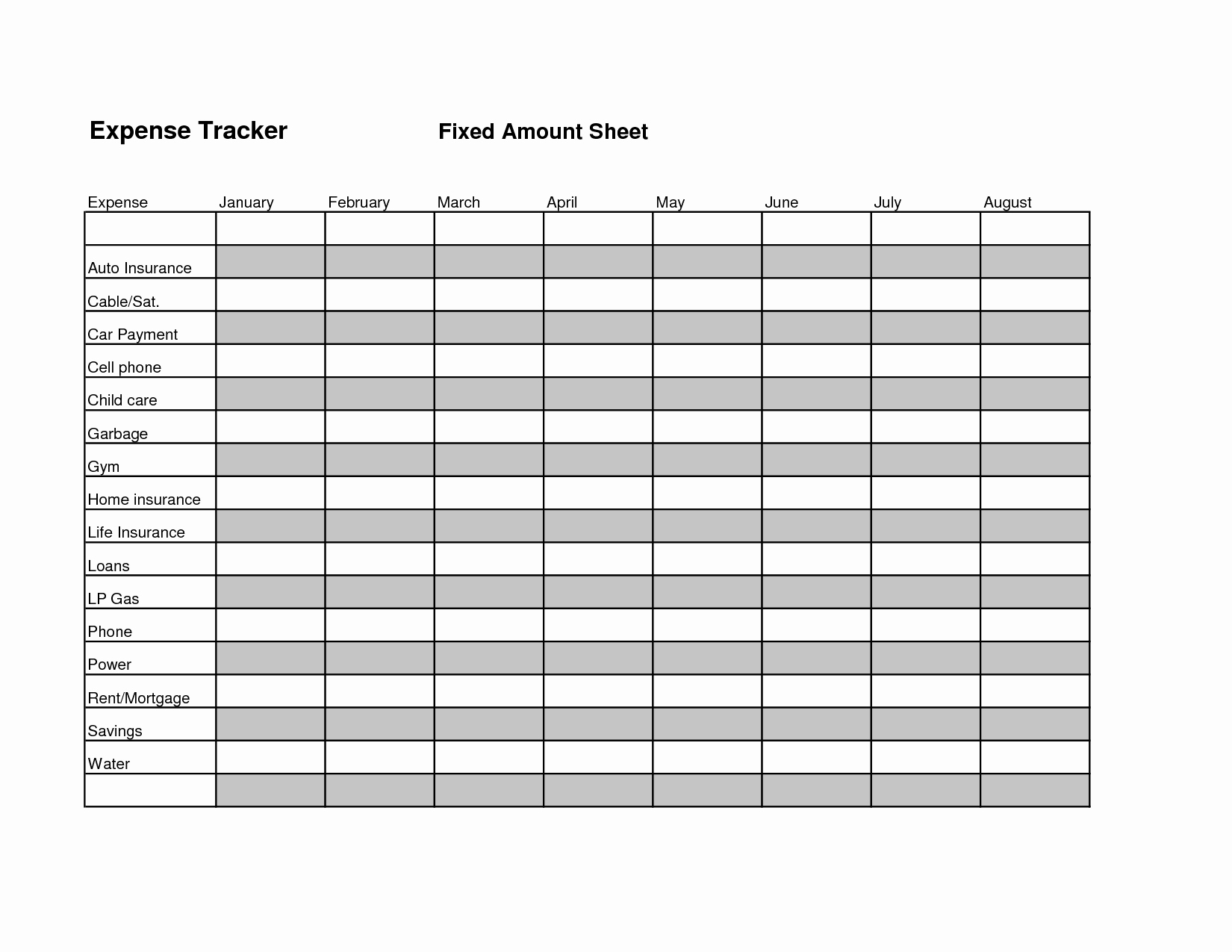 Expense Tracking Sheet Template Lovely 16 Best Of Free In E and Expense Worksheet