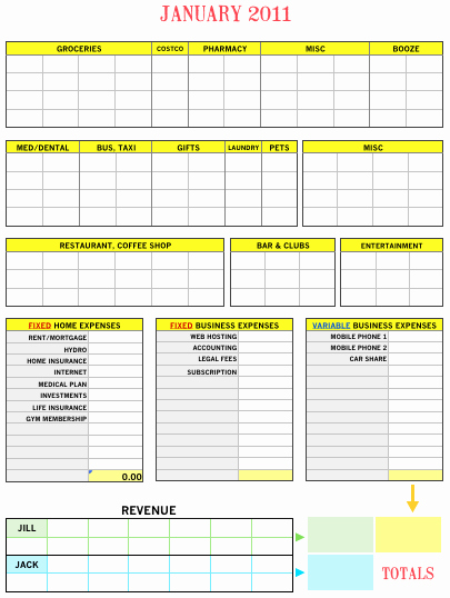 Expense Tracking Sheet Template New Really Pretty Spreadsheet for Home Bud Ing From Luc