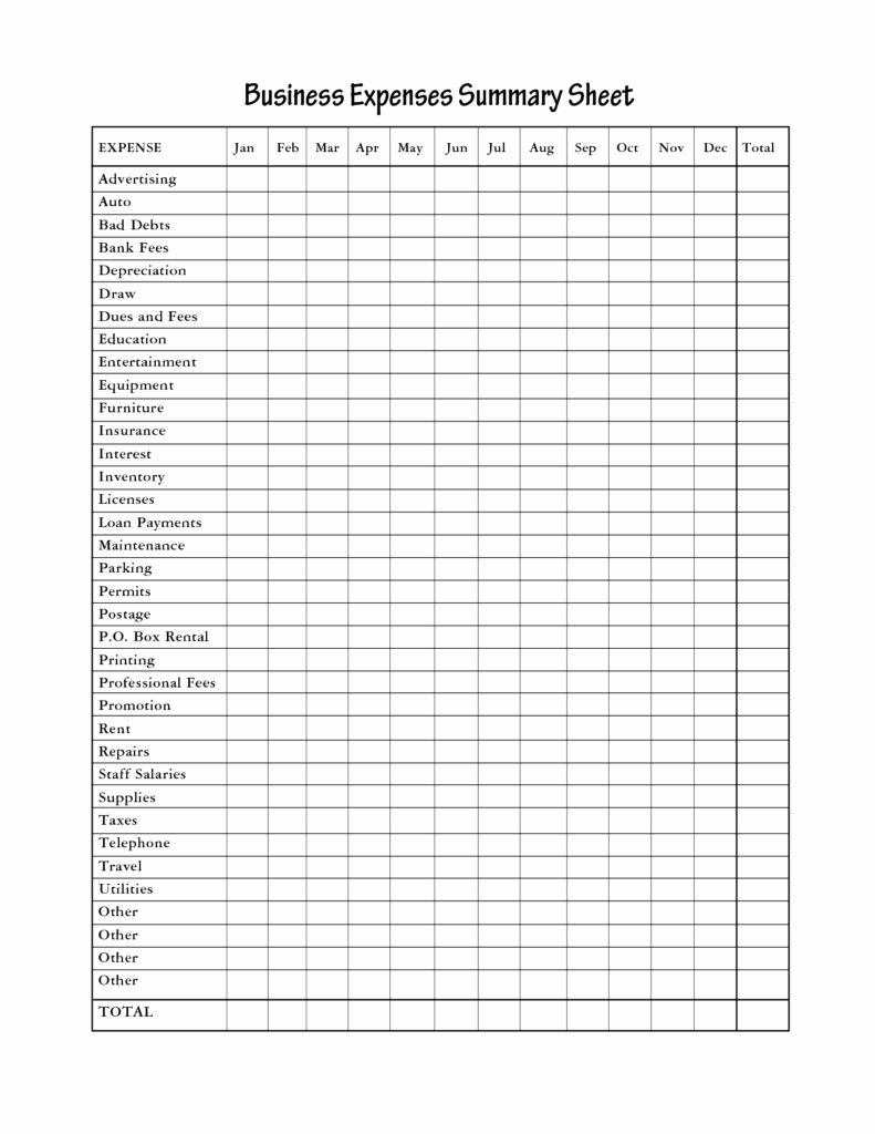 Expenses Sheet Template Free Fresh Business Expenses Spreadsheet Template Spreadsheet