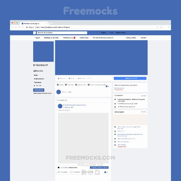 Facebook Page Design Template Elegant Freemocks Template Interface social Page Vector