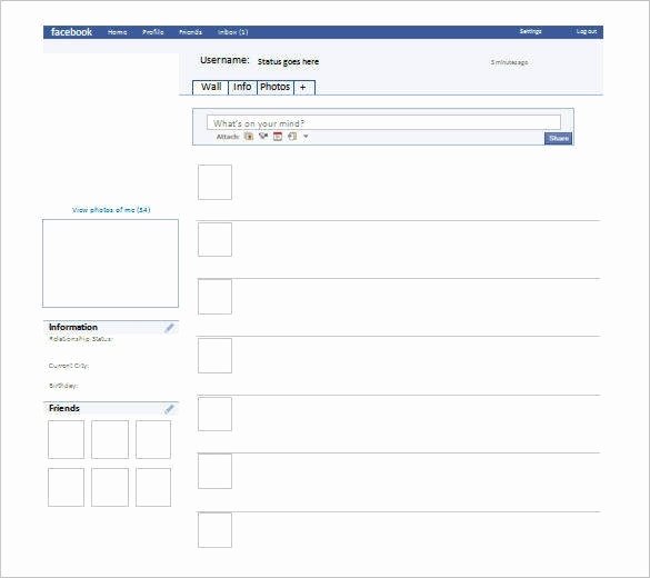 Facebook Page Design Template Elegant Page Template Beepmunk