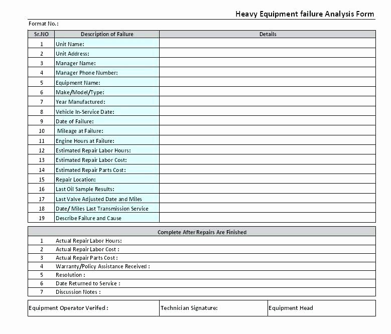 Failure Analysis Report Template Unique Puter Service Example Warranty Claim Report Template