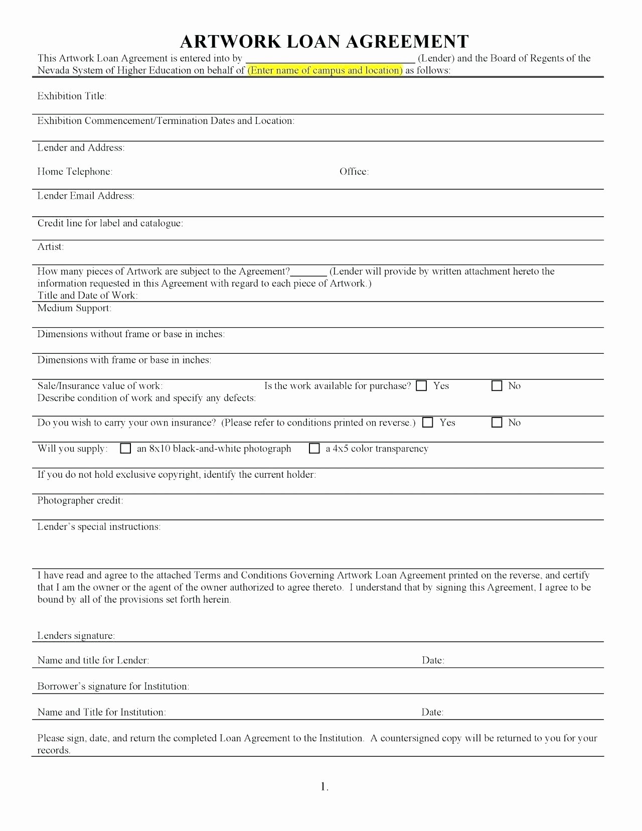 Family Loan Agreement Template Free Best Of Template Loan Agreement Template Between Family Members