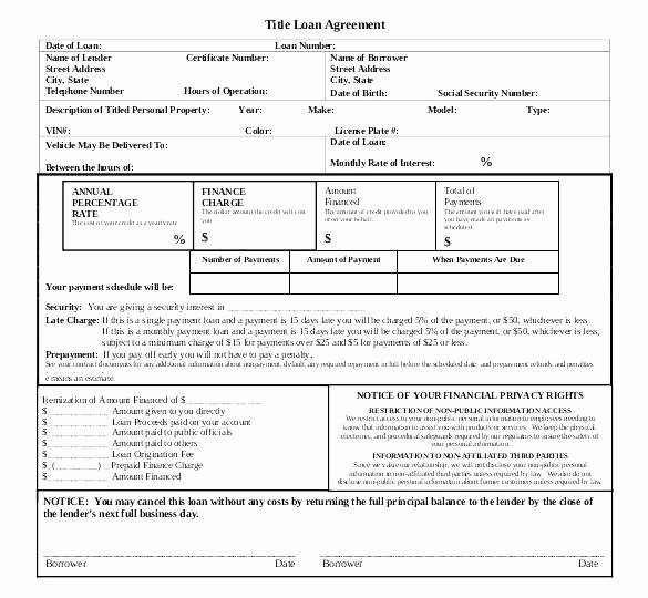 Family Loan Agreement Template Free Unique Family Loan Agreement Template Personal Word Simple Free