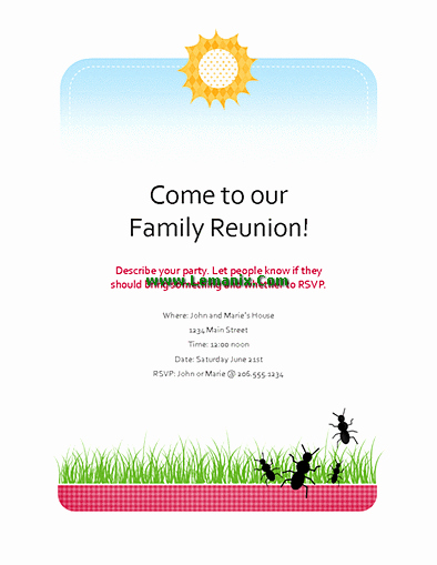 Family Reunion Newsletter Template Beautiful Family Fice Templates for Ms Fice software