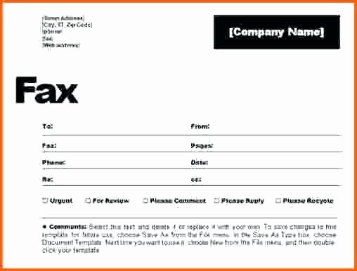 Fax Template Microsoft Word Elegant Sample Fax Cover Sheet Template Confidential Free Editable